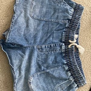 Maurices Denim drawstring shorts